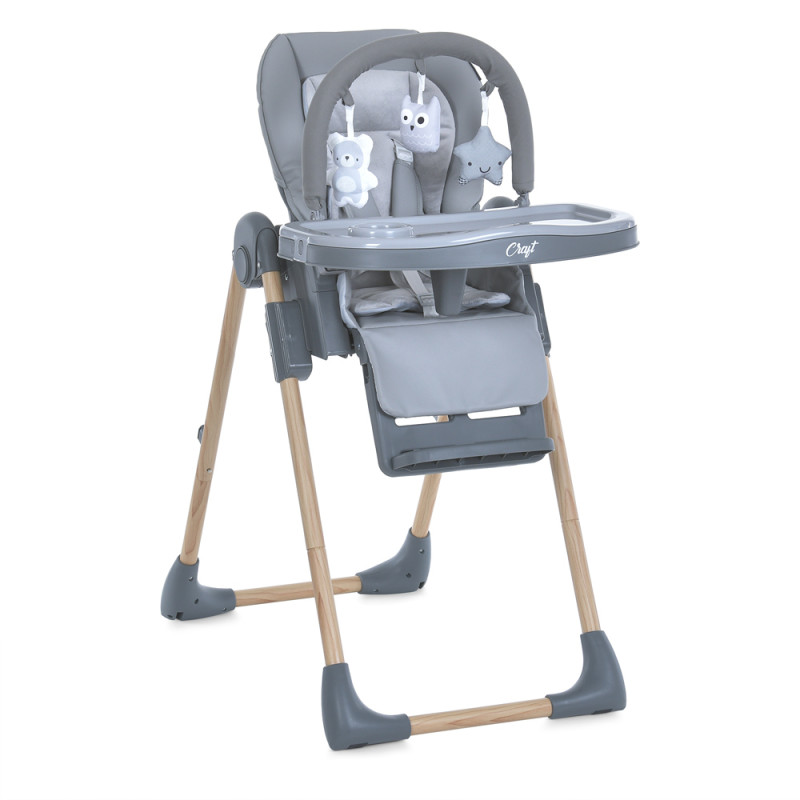 Стільчик для годування El Camino ME 1115-W CRAFT (gray) Стільчик для годування El Camino ME 1115-W CRAFT (gray)